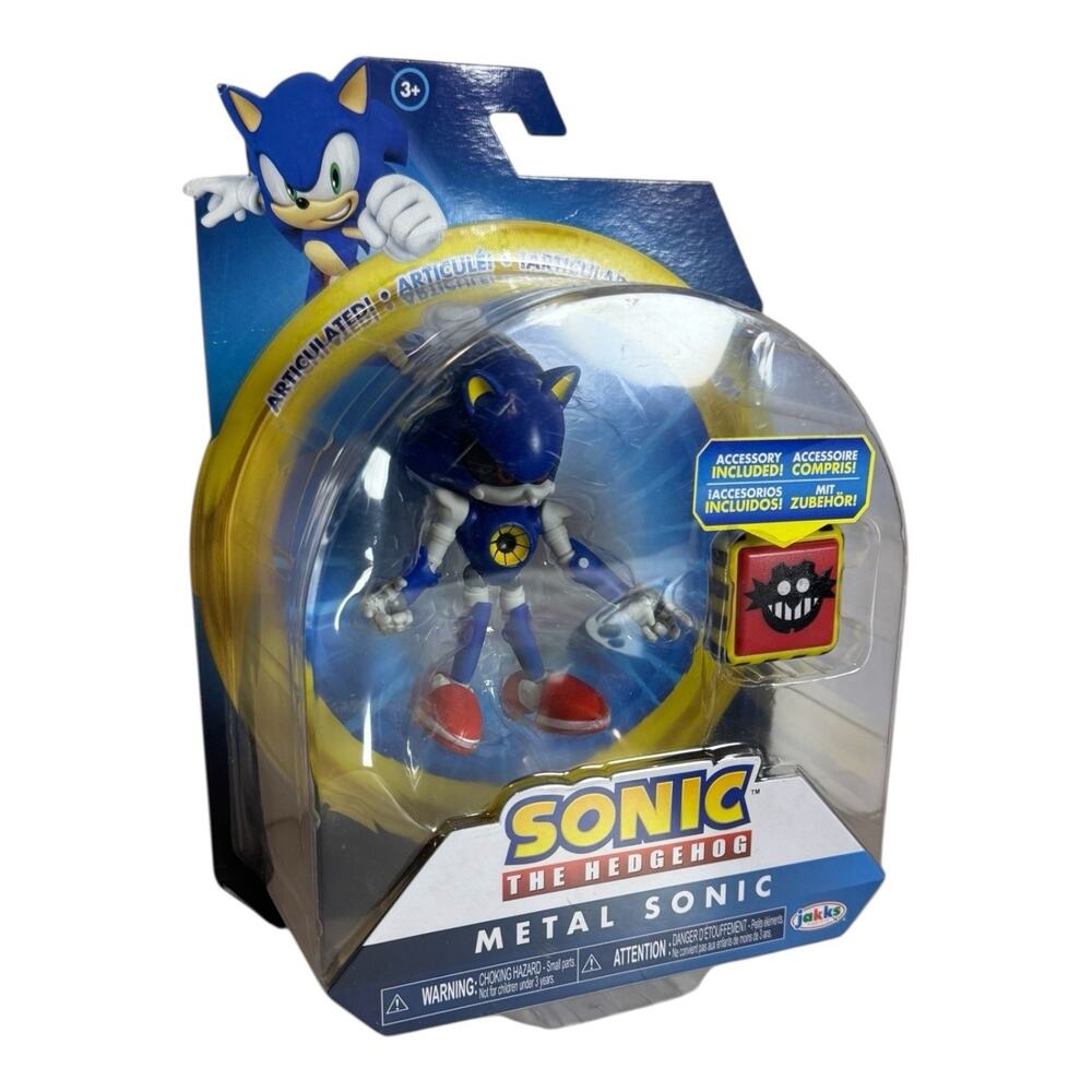 Sonic The Hedgehog Metal Sonic Action Figure Trap Spring Box Jakks Pacific Rare